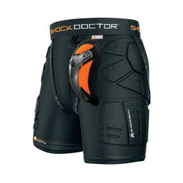 Shock Doctor Shockskin 5-pad Suojashortsi 563 + Ultra Carbon Flex Alasuojakuppi (26)