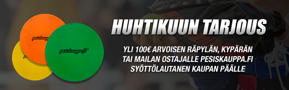 Sy&ouml;tt&ouml;lautanen kaupan p&auml;&auml;lle yli 100&euro; varusteostolle